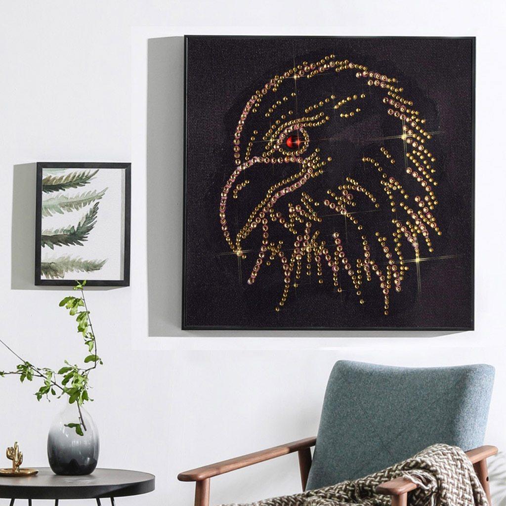 Gold adlerkopf - Spezial Diamond Painting - Diamond Painting