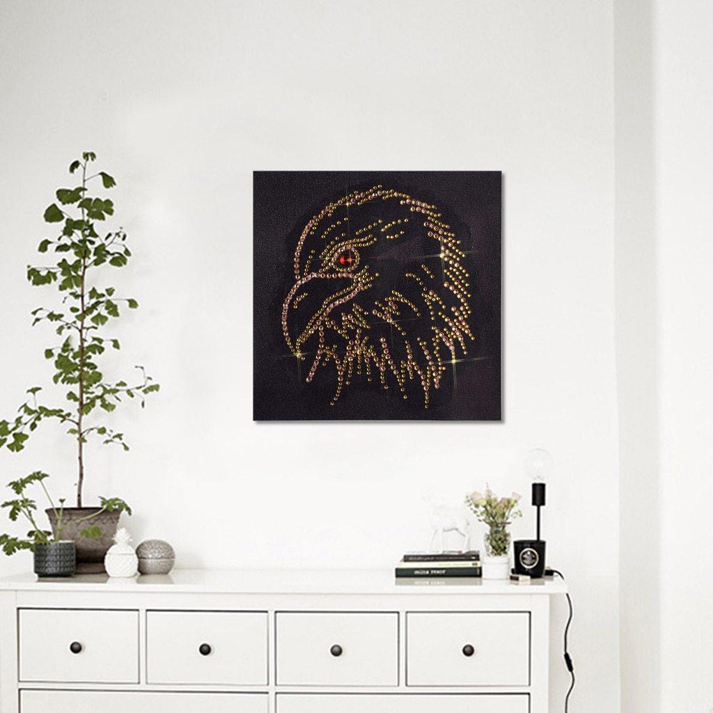 Gold adlerkopf - Spezial Diamond Painting - Diamond Painting