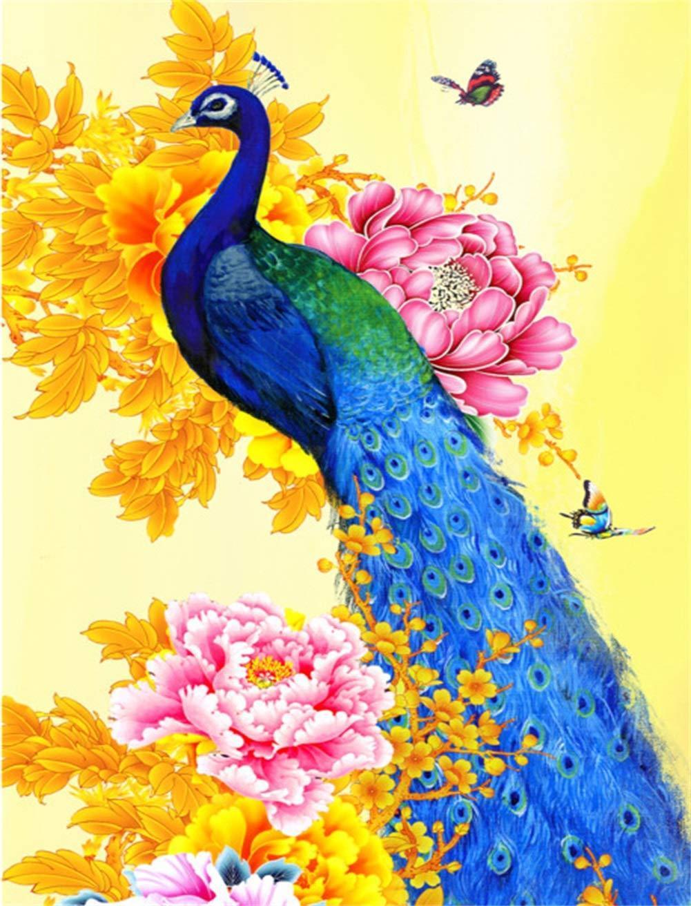 Naturistischer Pfau - Spezial Diamond Painting - Diamond Painting