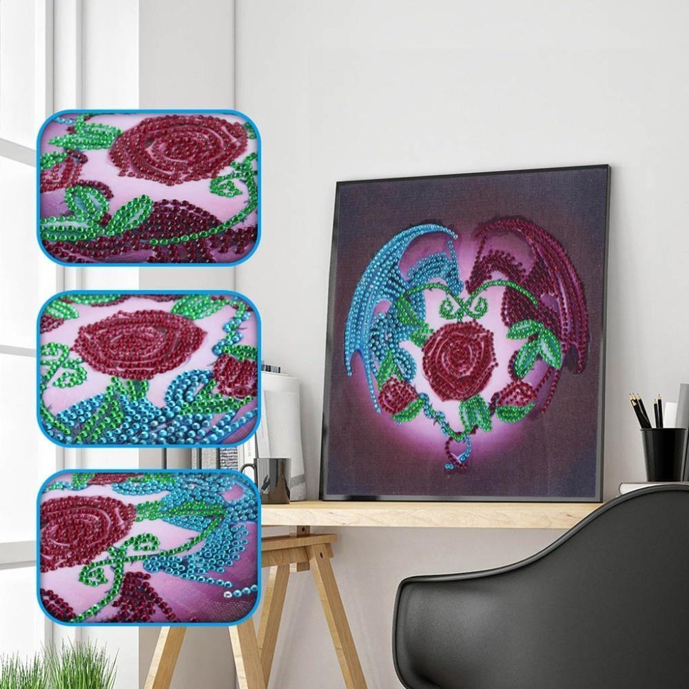 Drachen herz - Spezial Diamond Painting - Diamond Painting