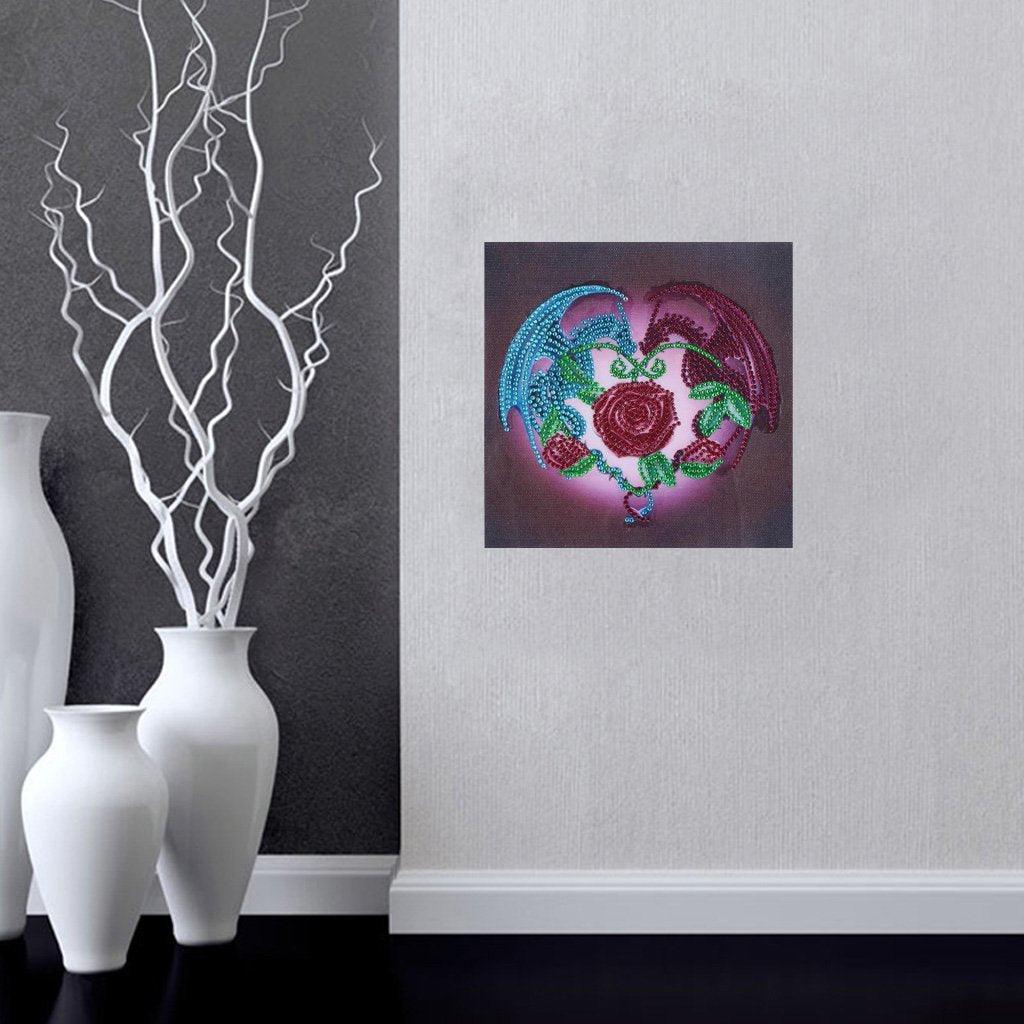 Drachen herz - Spezial Diamond Painting - Diamond Painting