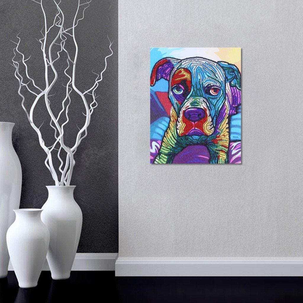 Bunter Hund - Spezial Diamond Painting - Diamond Painting