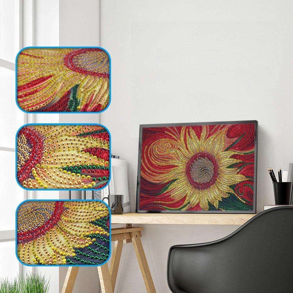Sonnenblumen - Spezial Diamond Painting Kit - Diamond Painting