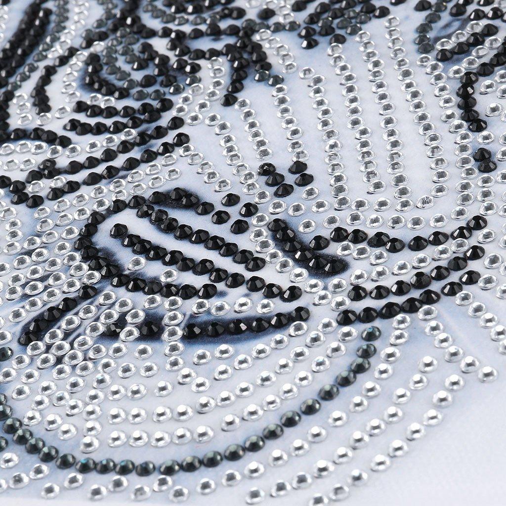 Weißer Tigerkristall - Spezial Shaped Diamond - Diamond Painting