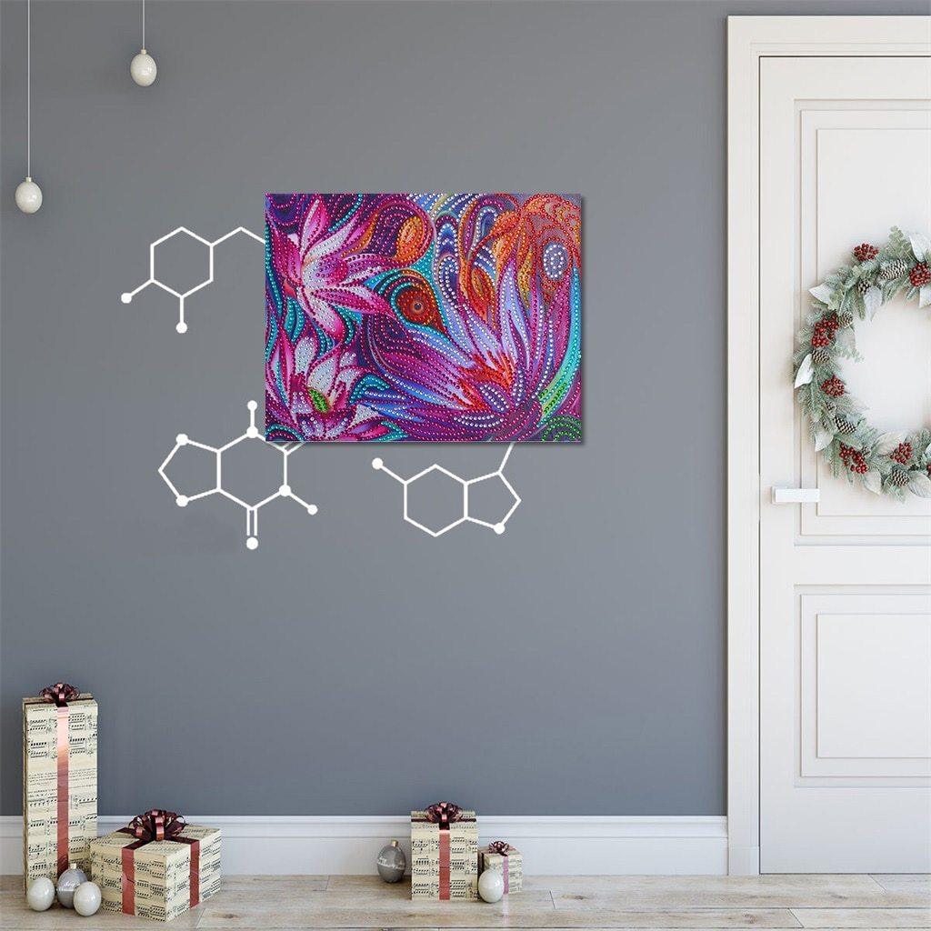 Blumen Abstrakt - Spezial Diamond Painting - Diamond Painting