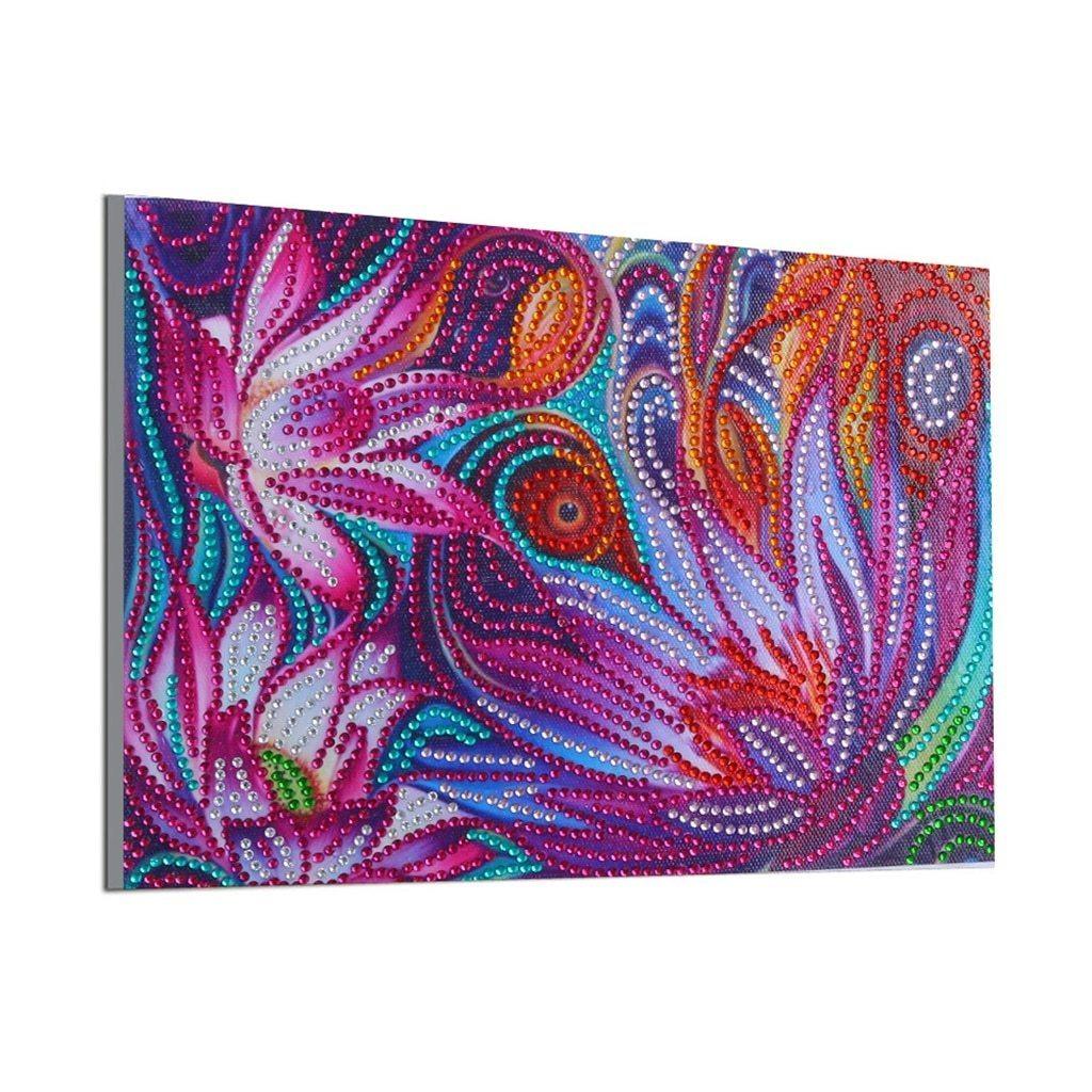 Blumen Abstrakt - Spezial Diamond Painting - Diamond Painting