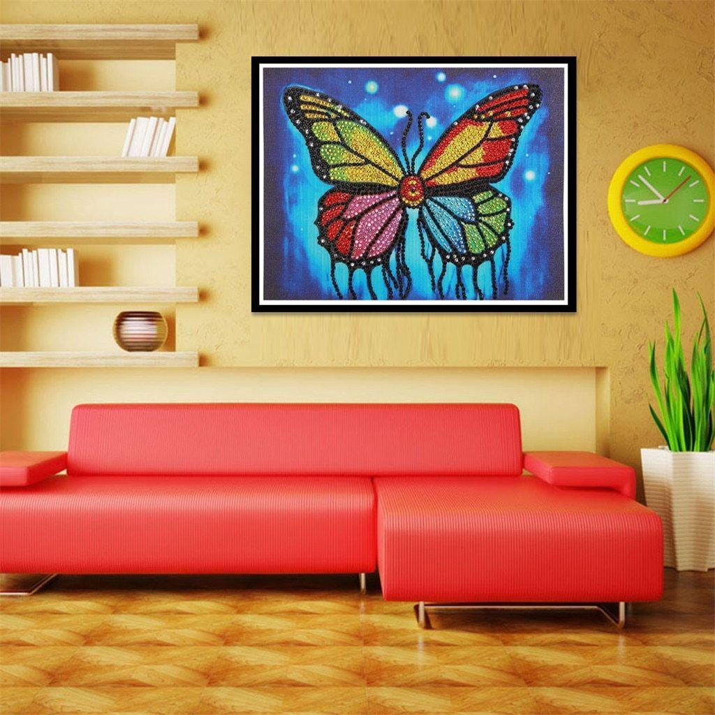 Magischer Schmetterling - Spezial Diamond Painting - Diamond Painting