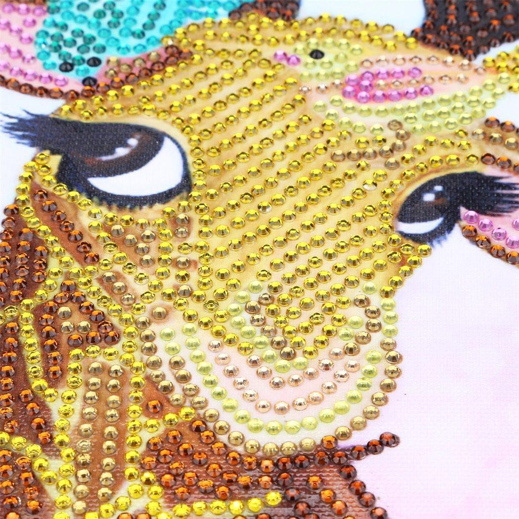 Giraffen-Schönheit - Spezial Diamond Painting - Diamond Painting