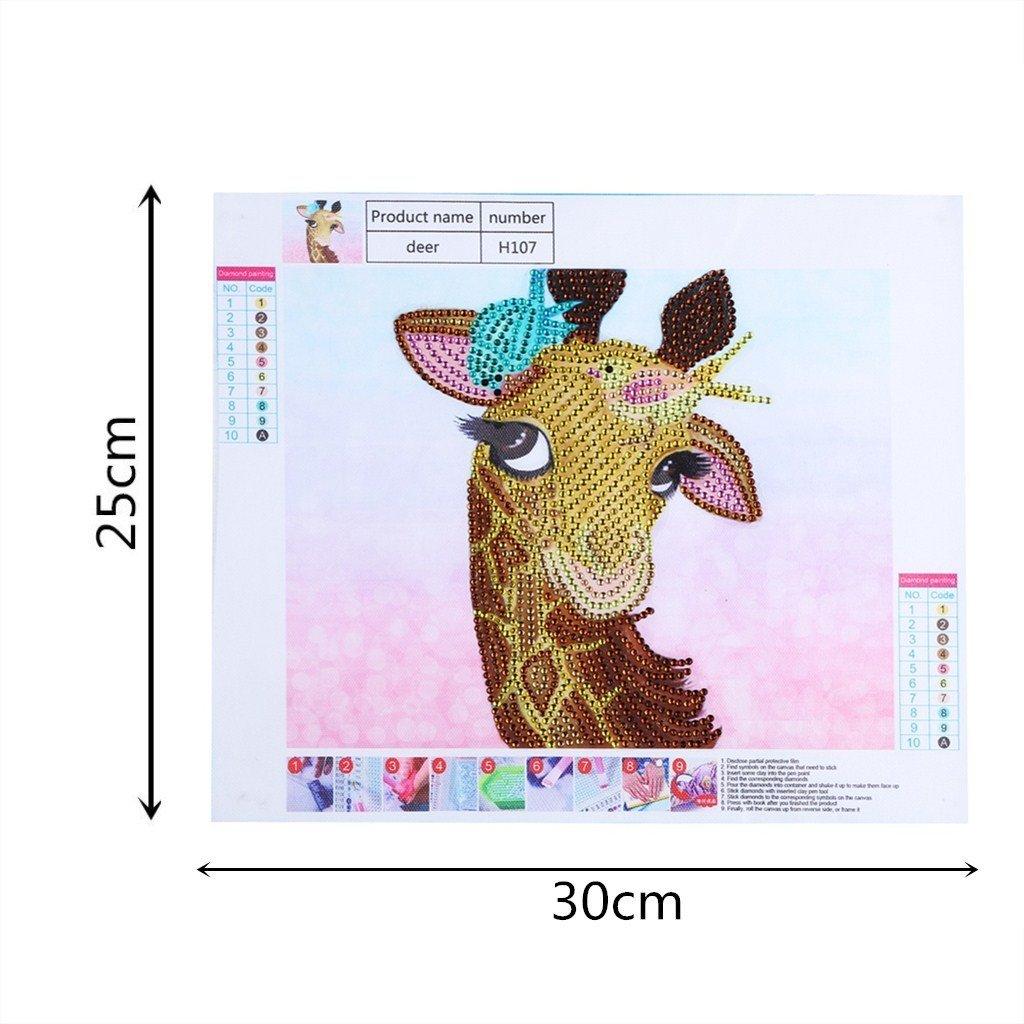 Giraffen-Schönheit - Spezial Diamond Painting - Diamond Painting