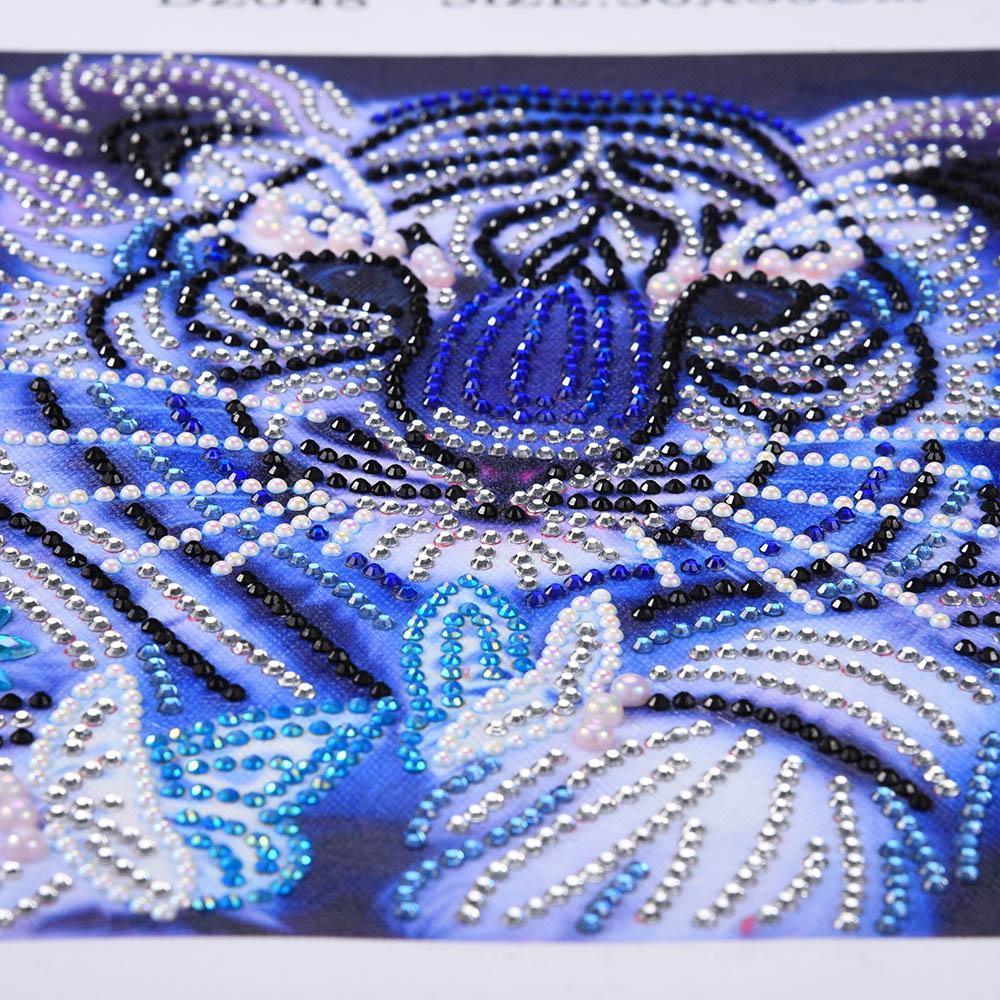 Tiger White Cub - Spezial  Diamond Painting - Diamond Painting