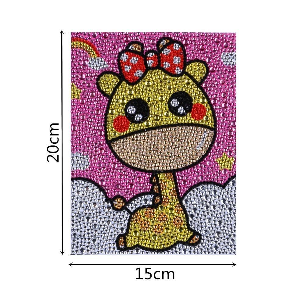 Eine Baby-Giraffe - Spezial Diamond Painting - Diamond Painting