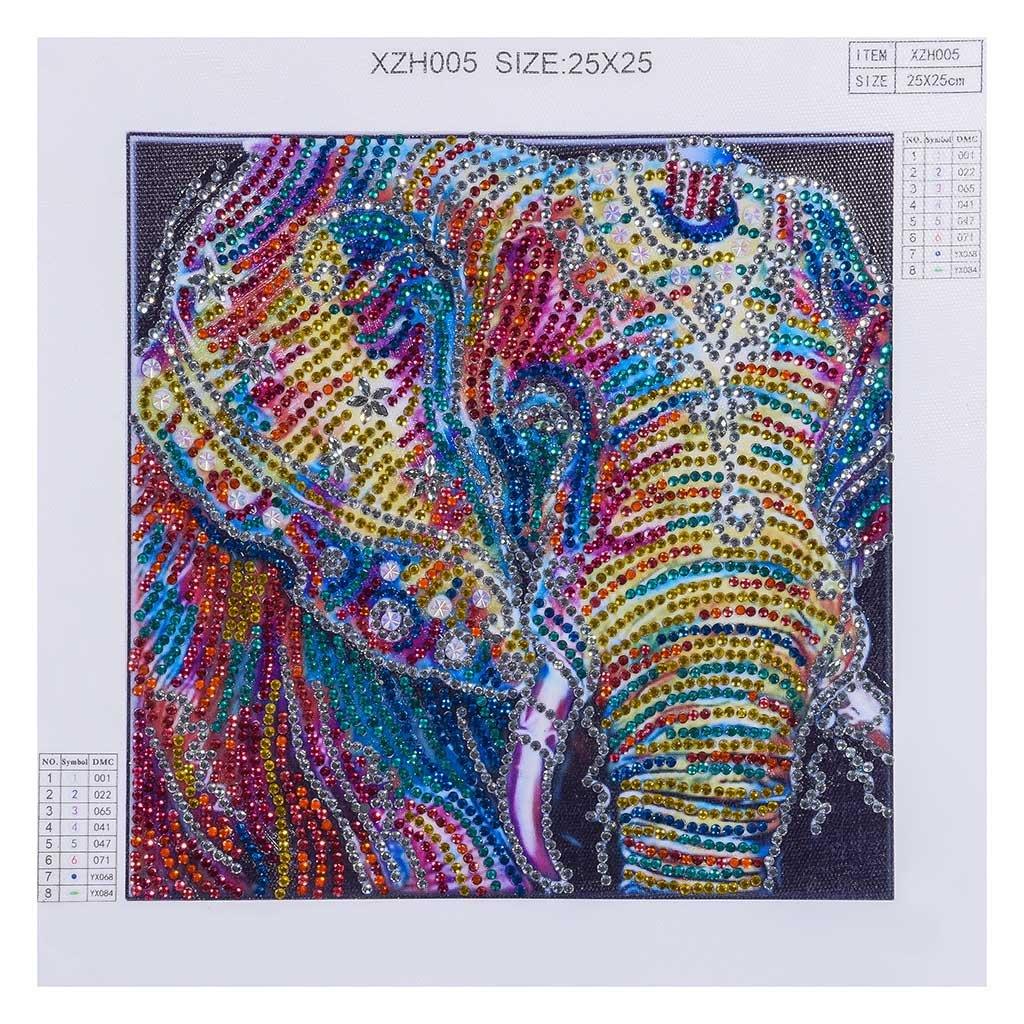 Afrikanischer Elefant - Spezial Diamond Painting - Diamond Painting