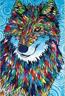 Kristallwolf - Spezial Diamond Painting - Diamond Painting