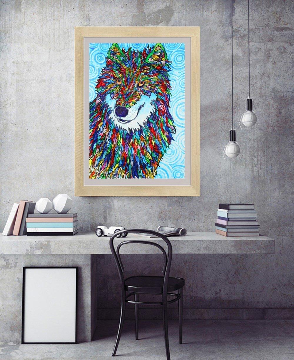 Kristallwolf - Spezial Diamond Painting - Diamond Painting