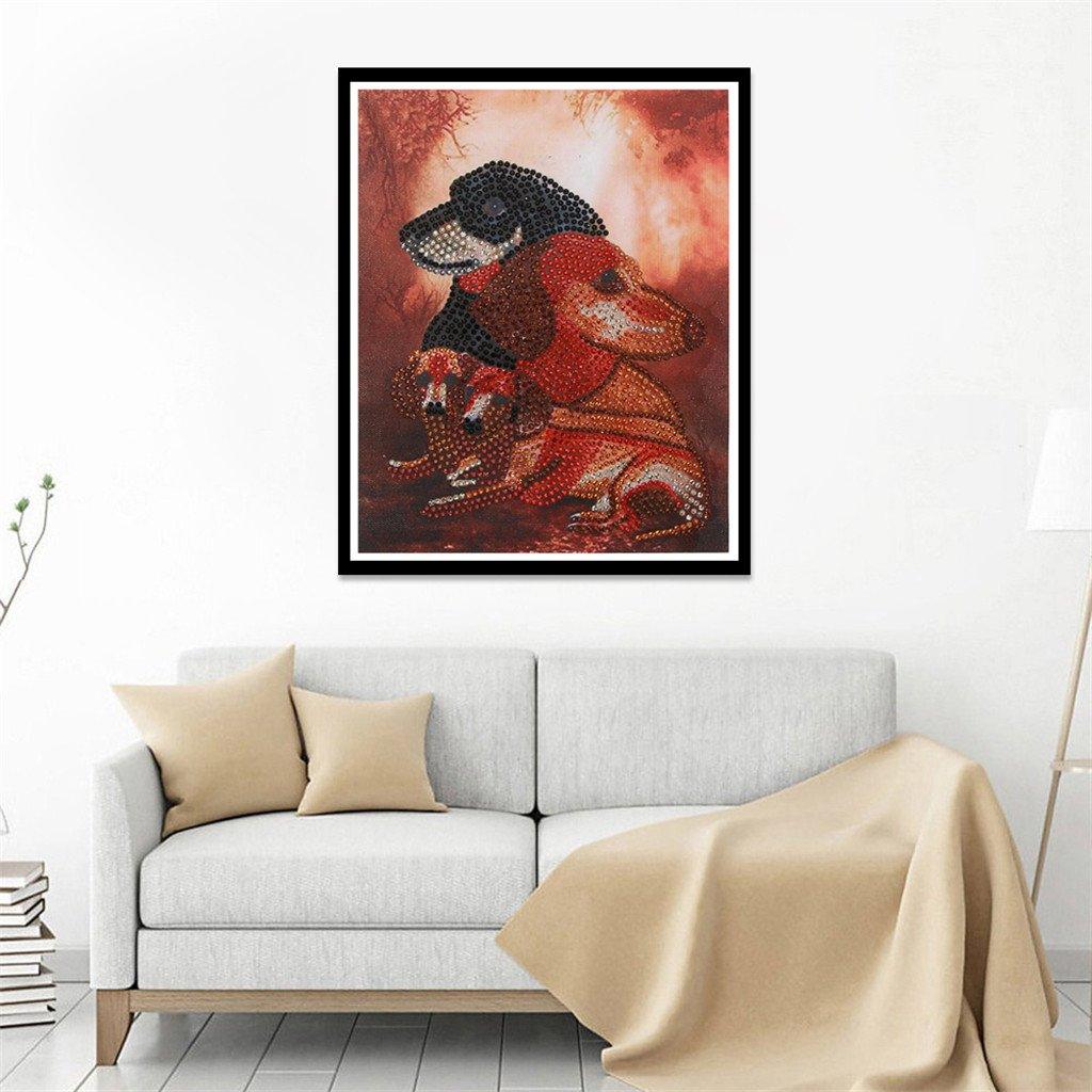 Hundepaar - Spezial Diamond Painting - Diamond Painting