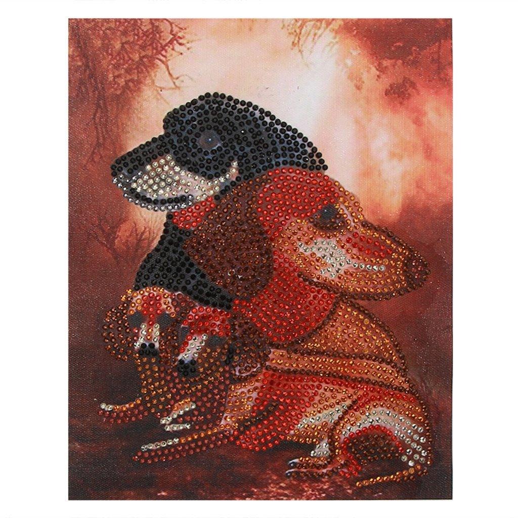 Hundepaar - Spezial Diamond Painting - Diamond Painting