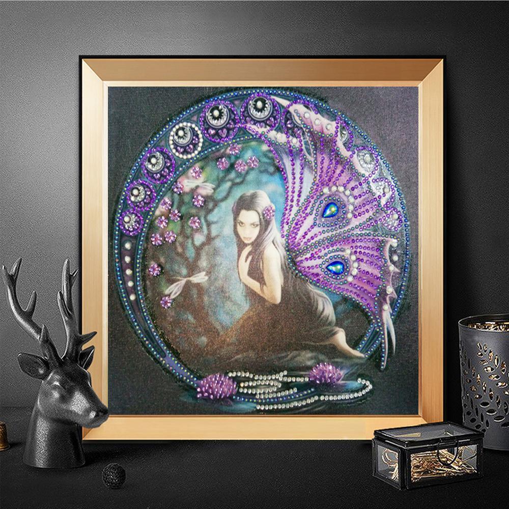 Lila Fee - Spezial Diamond Painting - Diamond Painting