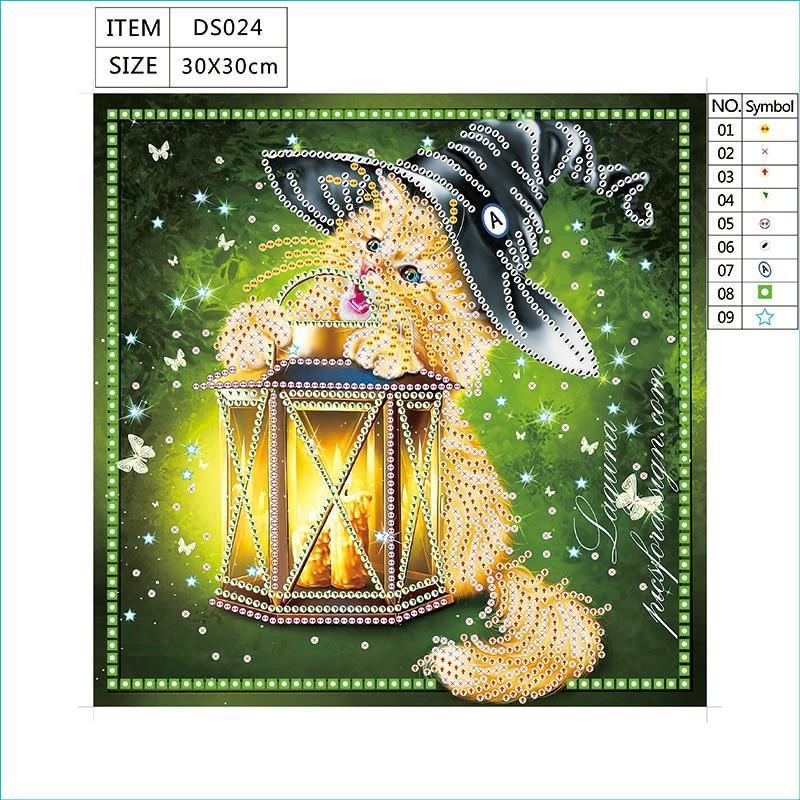Halloween Katze - Spezial Diamond Painting - Diamond Painting