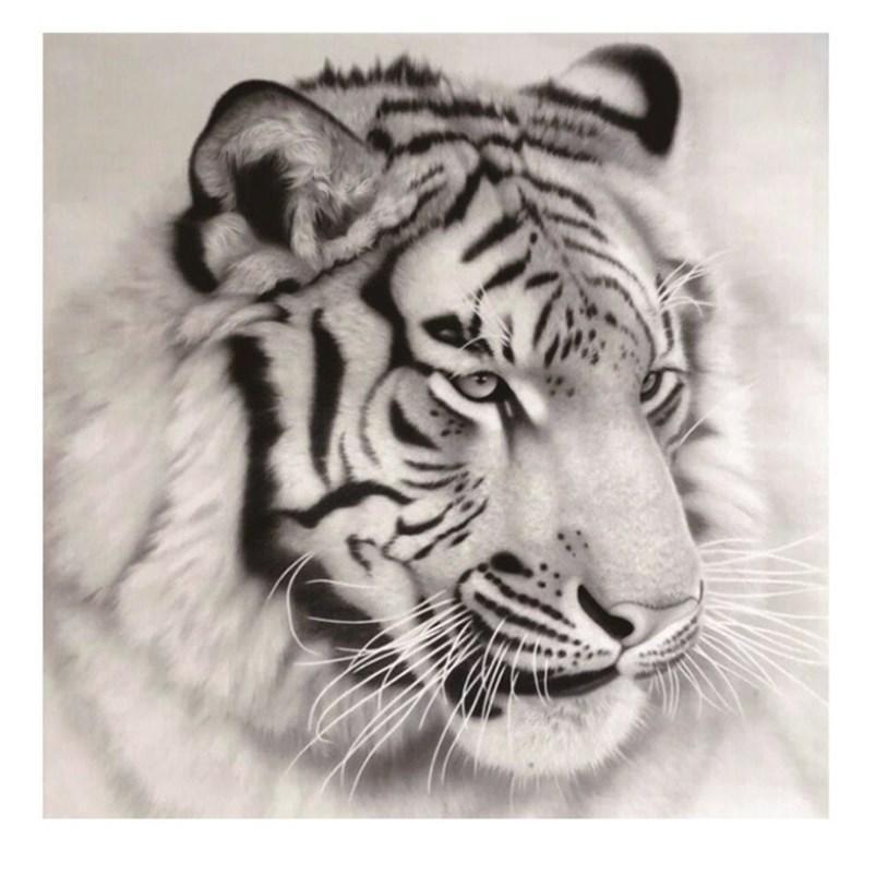 Weißer Tiger - Spezial Diamond Painting - Diamond Painting