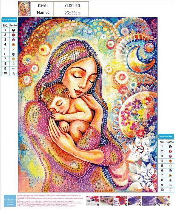 Mutter und Kind - Spezial Diamond Painting - Diamond Painting