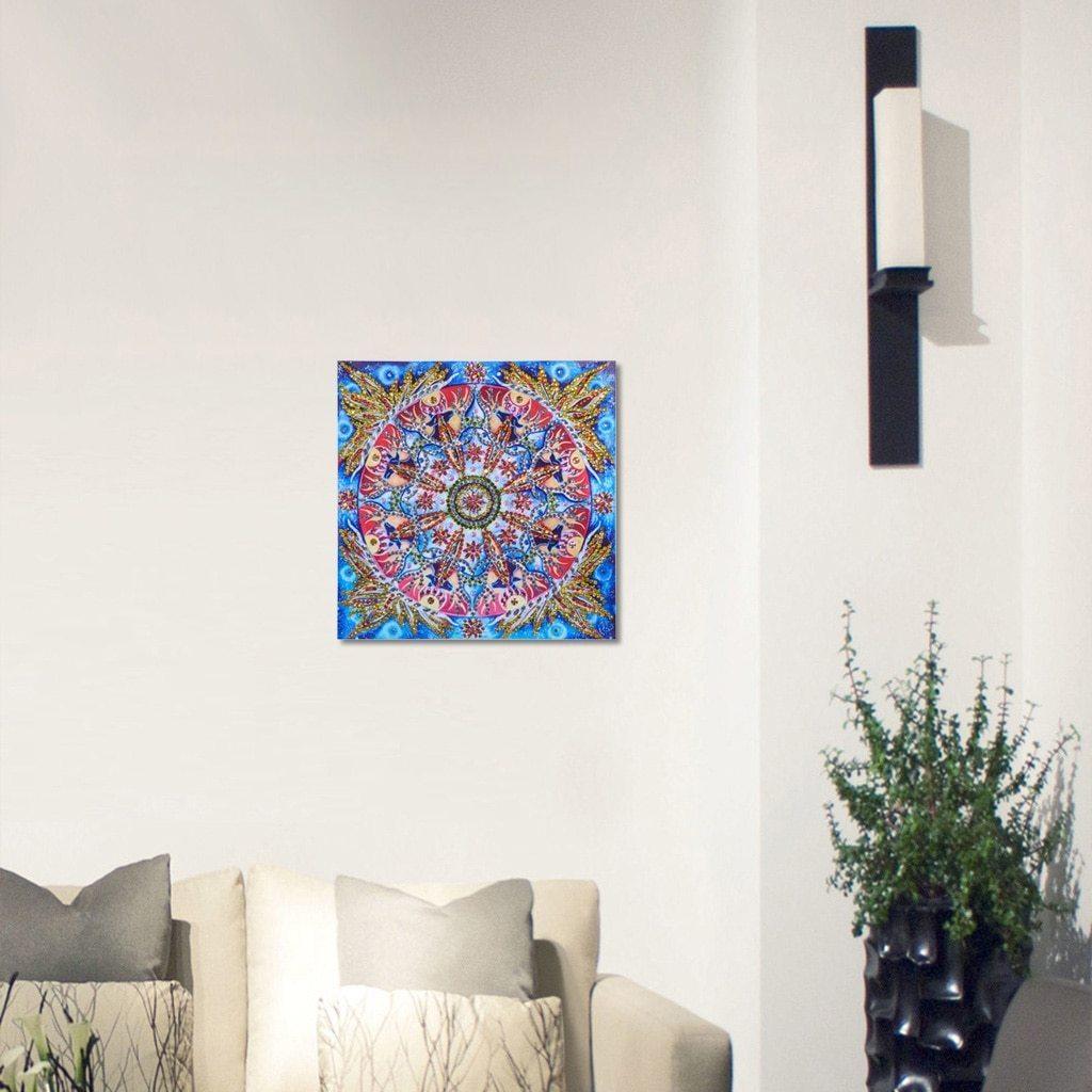 Abstrakte Blumen kunst - Spezial Diamond Painting - Diamond Painting