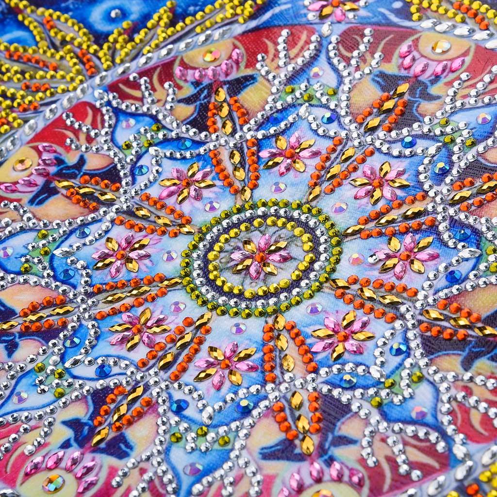 Abstrakte Blumen kunst - Spezial Diamond Painting - Diamond Painting