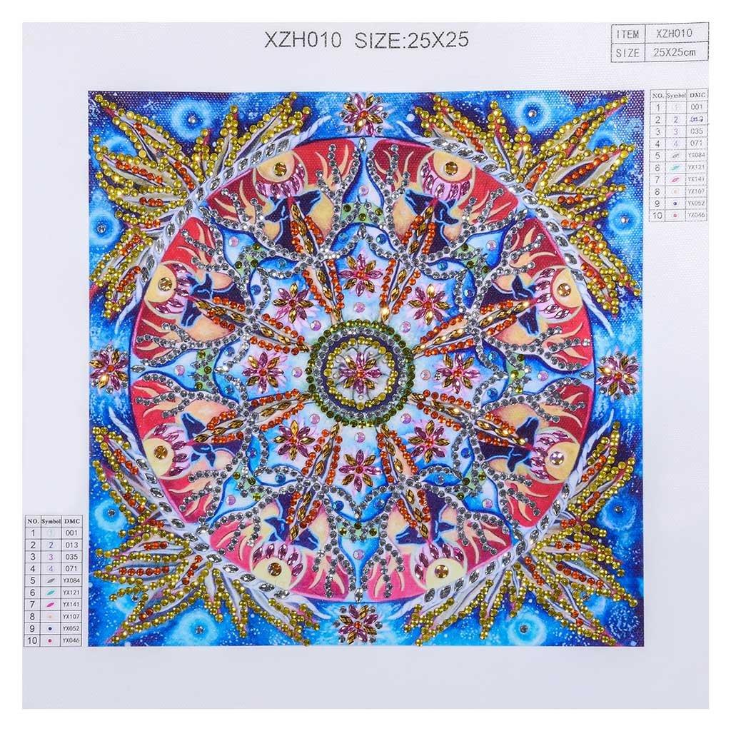 Abstrakte Blumen kunst - Spezial Diamond Painting - Diamond Painting