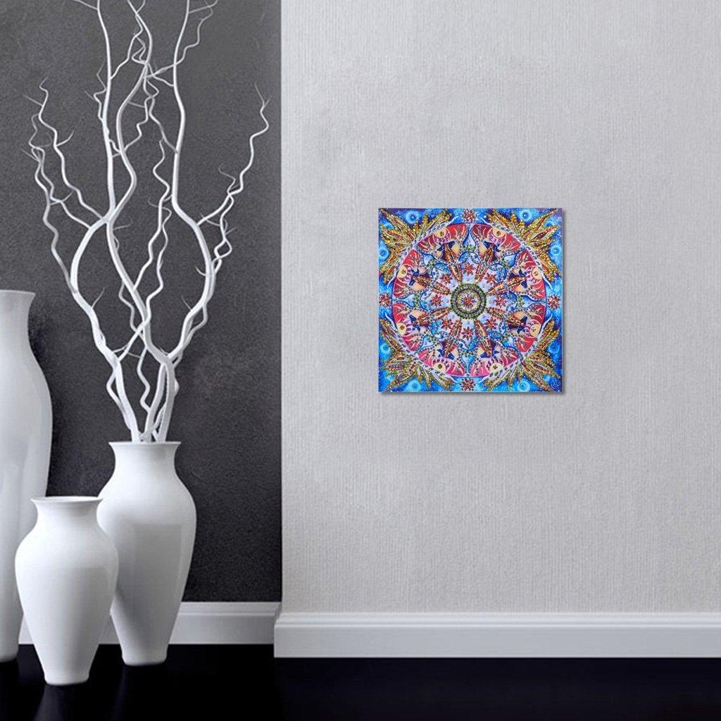 Abstrakte Blumen kunst - Spezial Diamond Painting - Diamond Painting