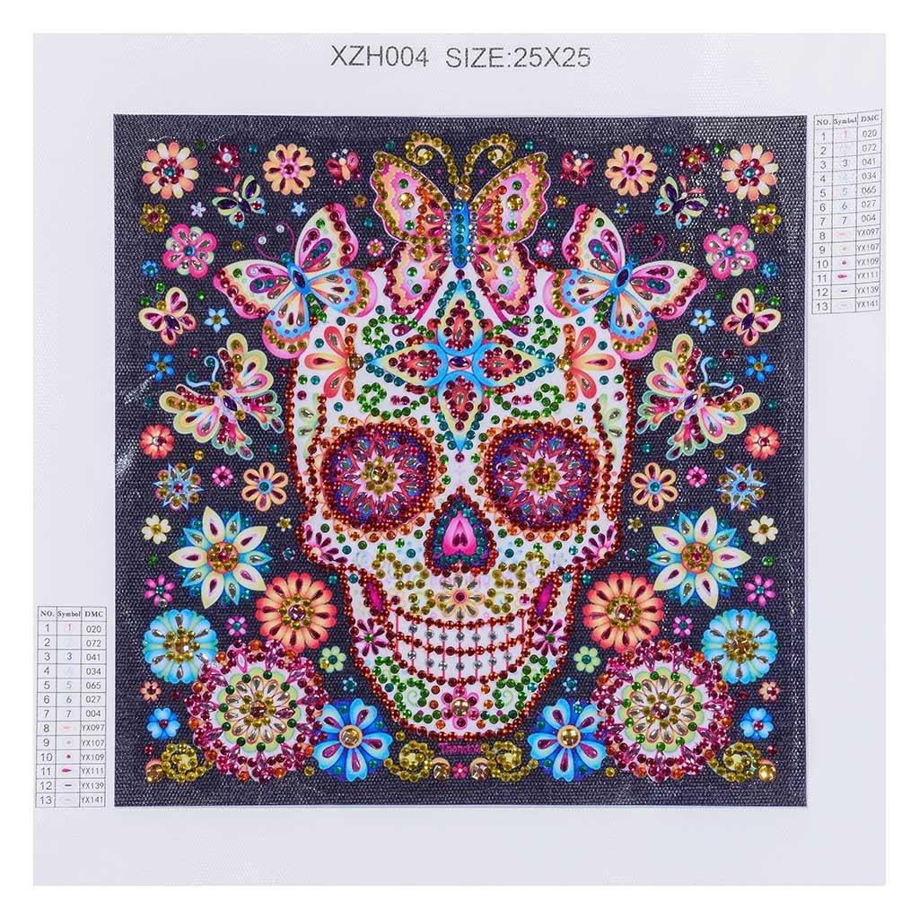 Zuckerschädel-Kunst - Spezial Diamond Painting - Diamond Painting