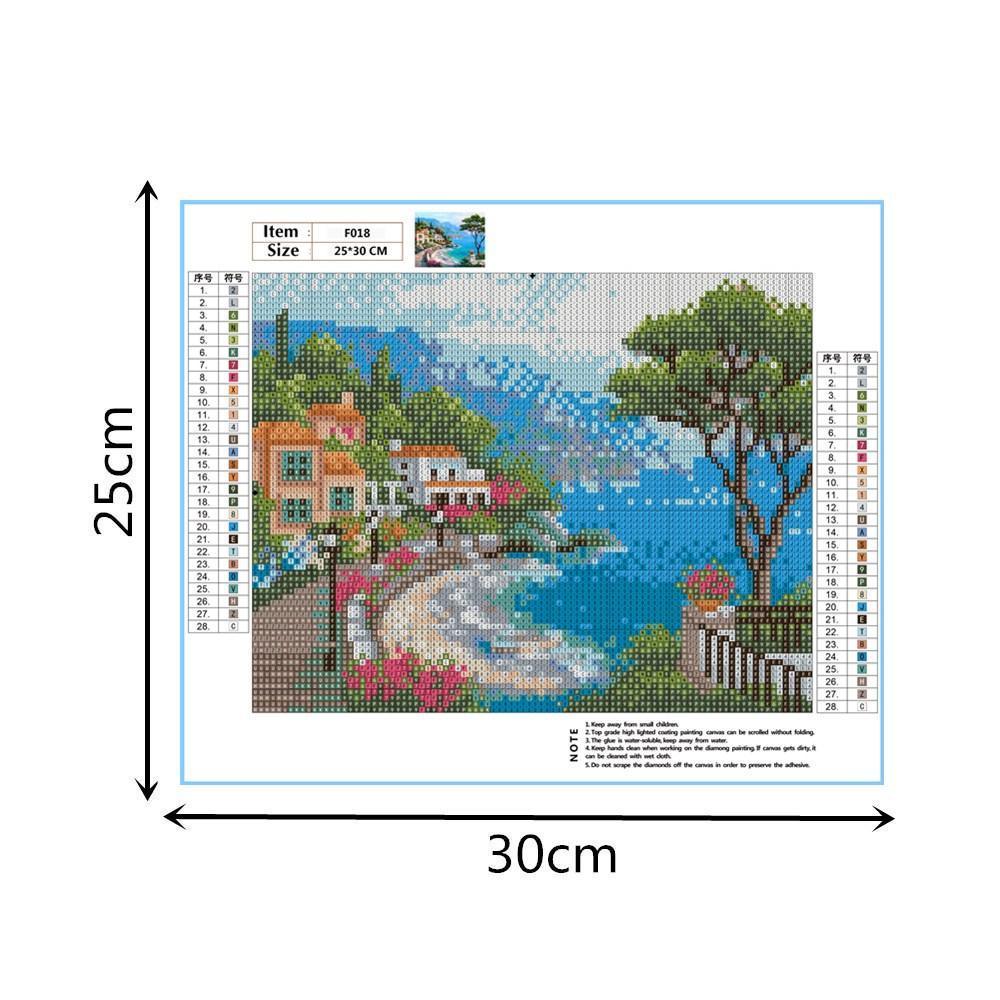Schöne Meereslandschaft - Spezial Diamond Painting - Diamond Painting