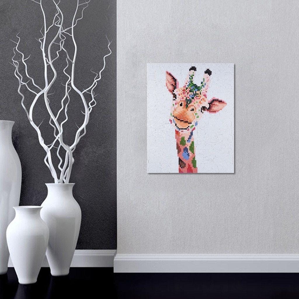 Farbige Flecken Giraffe - Spezial Diamond Painting - Diamond Painting