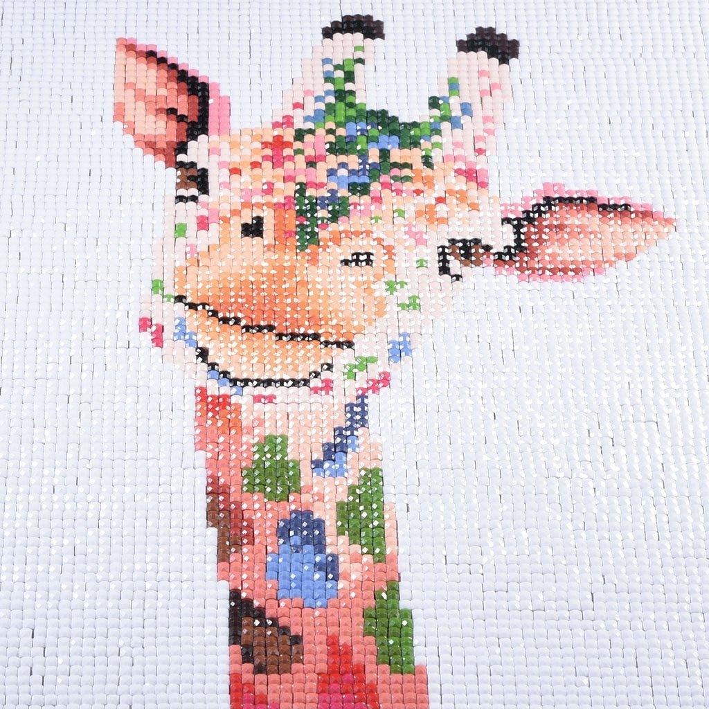 Farbige Flecken Giraffe - Spezial Diamond Painting - Diamond Painting