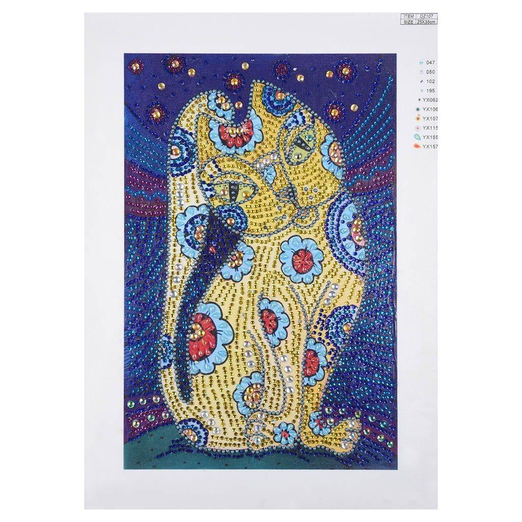 Ägyptische gelbe Katze - Spezial Diamond Painting - Diamond Painting