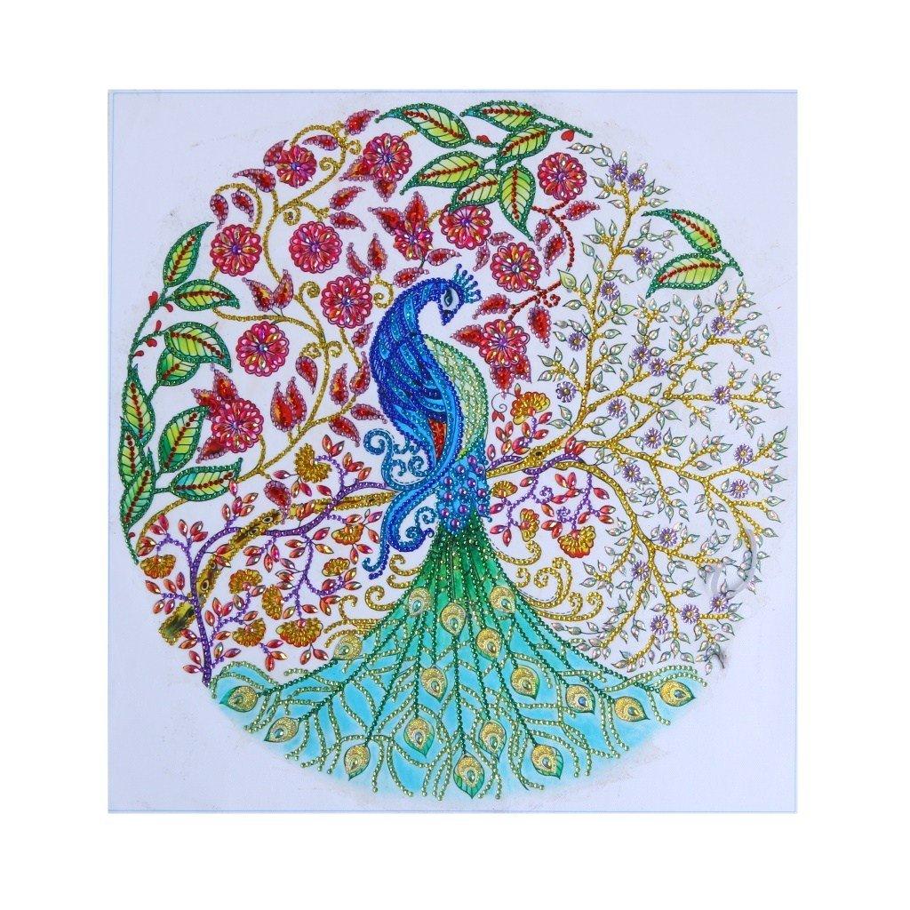 Pfauenschönheit - Spezial Diamond Painting - Diamond Painting