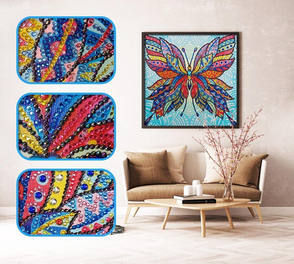 Magischer Schmetterling - Diamond Painting - Diamond Painting