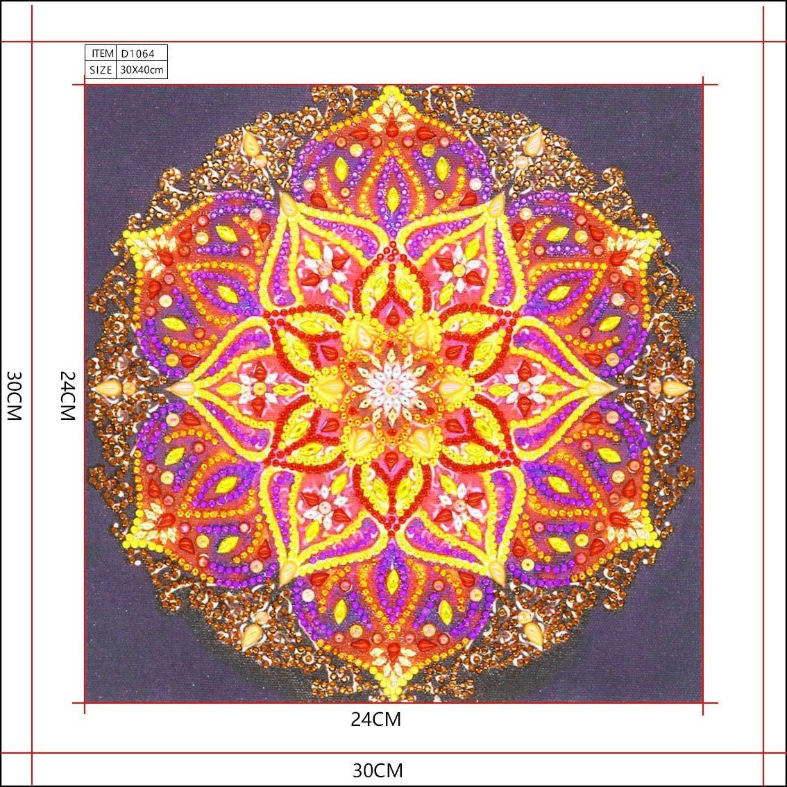 Feuermandala - Spezial Diamond Painting - Diamond Painting