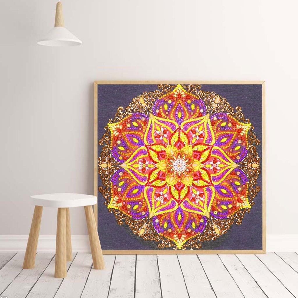Feuermandala - Spezial Diamond Painting - Diamond Painting