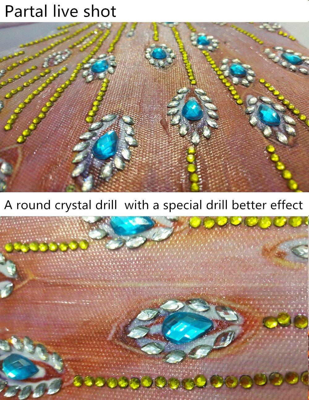 Auffälliger Pfau - Spezial Diamond Painting - Diamond Painting