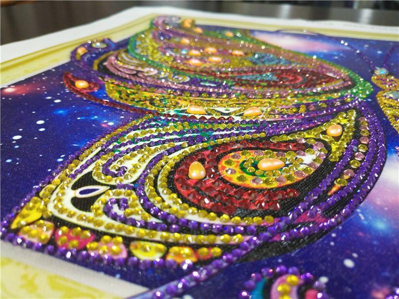 Abstrakter Schmetterling - Spezial Diamond Painting - Diamond Painting
