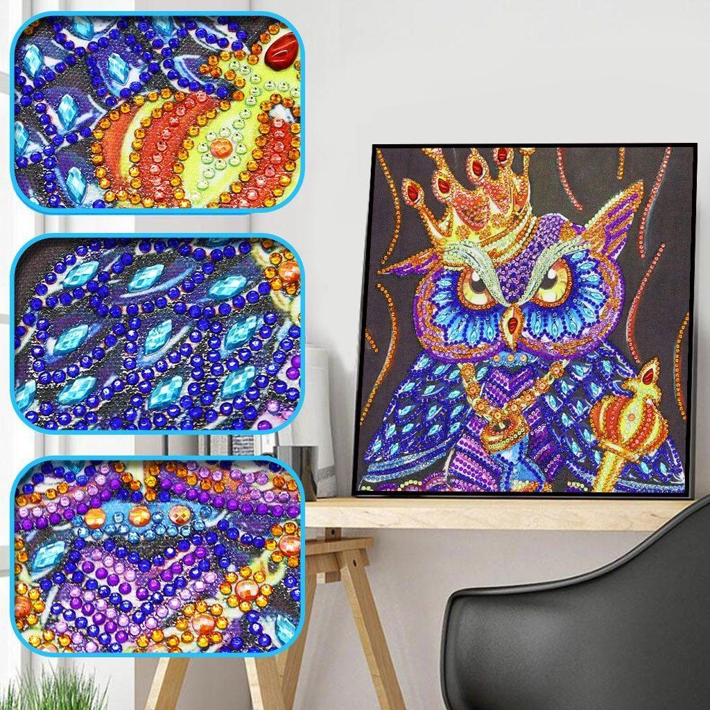 Königseule - Spezial Diamond Painting - Diamond Painting