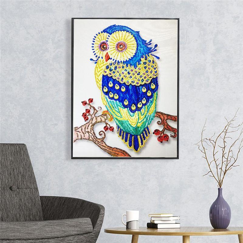Eule - Spezial Diamond Painting - Diamond Painting