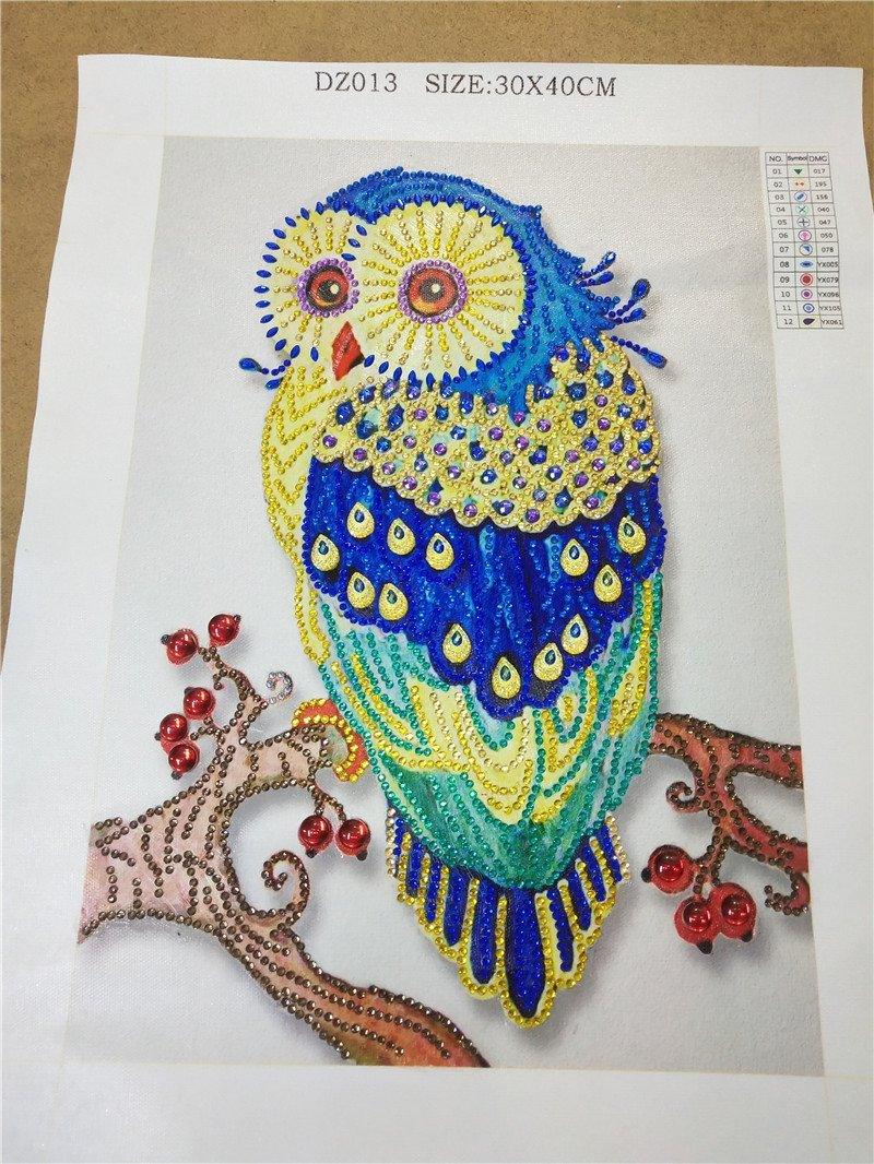 Eule - Spezial Diamond Painting - Diamond Painting
