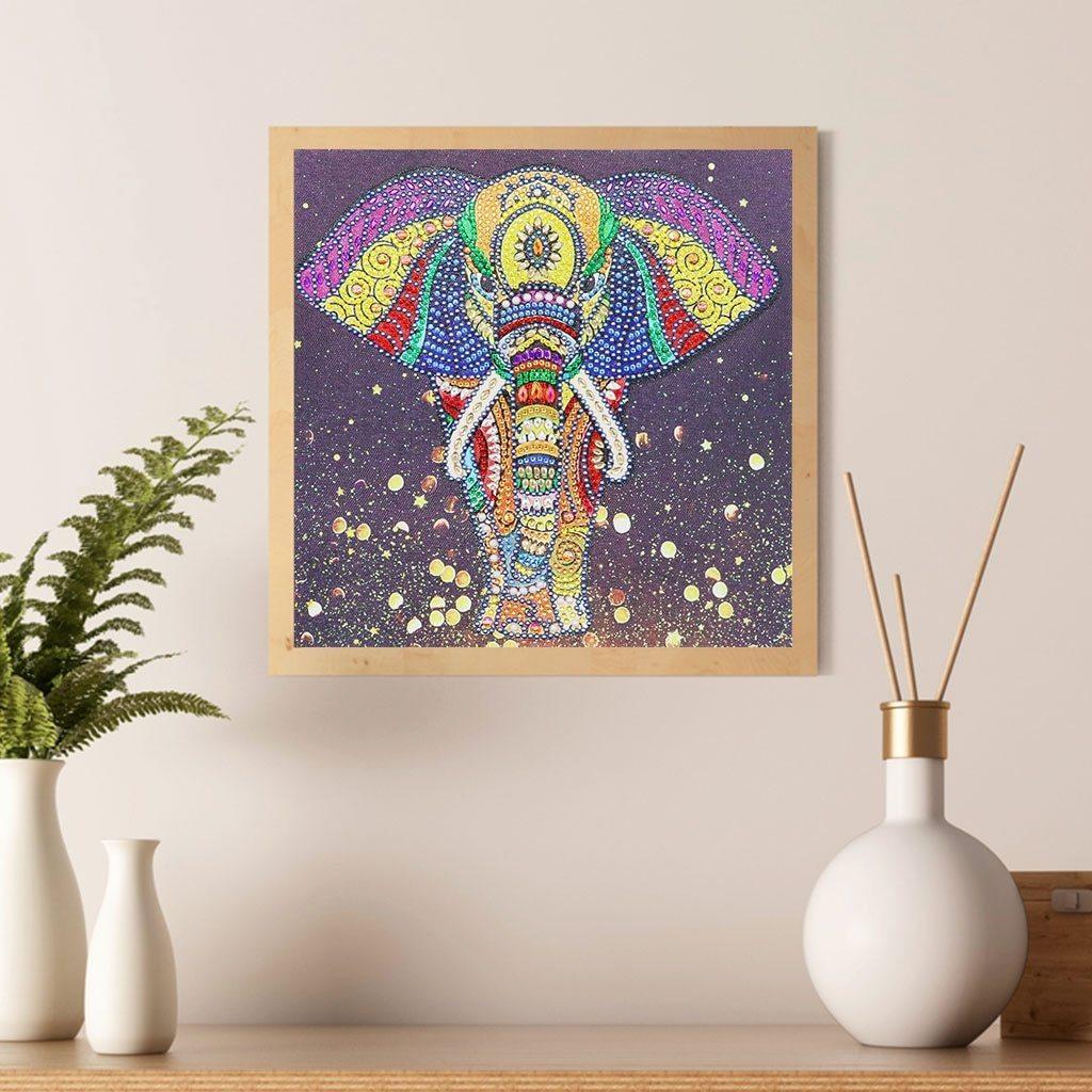 Bunter Elefant - Spezial Diamond Painting - Diamond Painting