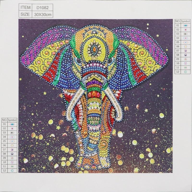 Bunter Elefant - Spezial Diamond Painting - Diamond Painting