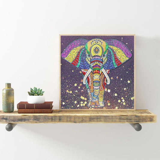 Bunter Elefant - Spezial Diamond Painting - Diamond Painting