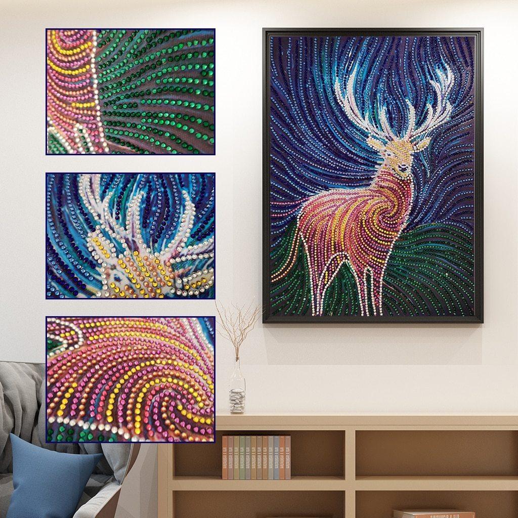 Mythischer Hirsch - Spezial Diamond Painting - Diamond Painting