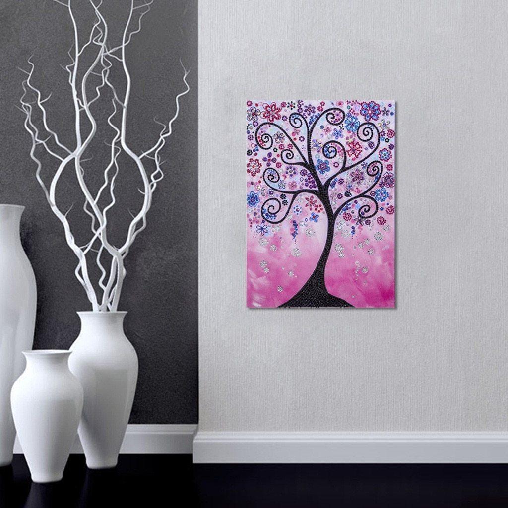 Allein abstrakter Baum - Spezial Diamond Painting - Diamond Painting