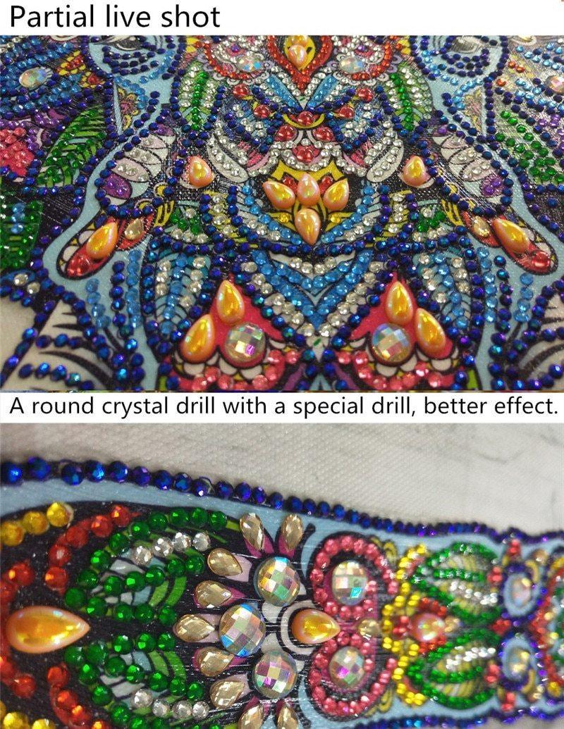 Zuckerelefant-Kunst - Spezial Diamond Painting - Diamond Painting