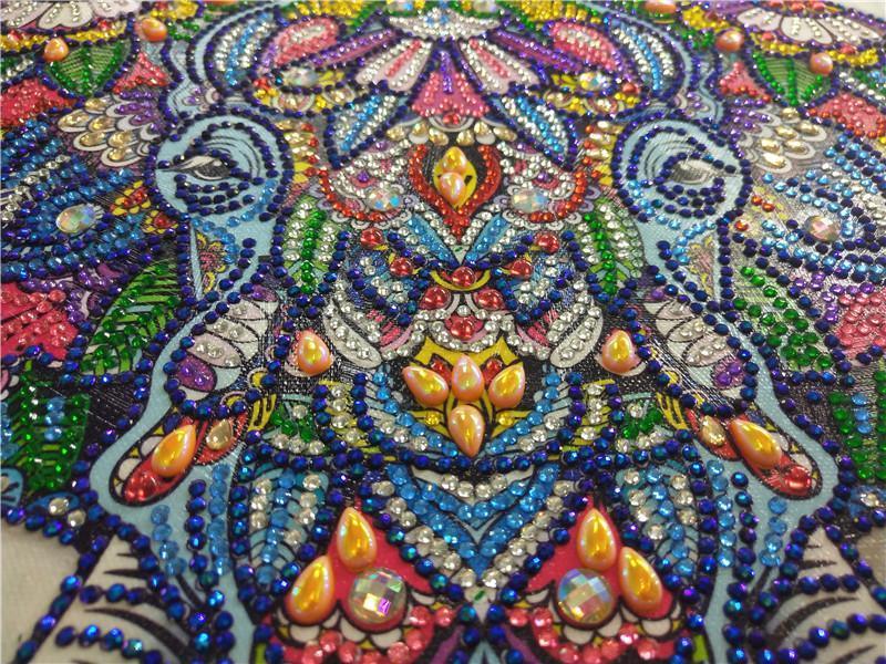 Zuckerelefant-Kunst - Spezial Diamond Painting - Diamond Painting