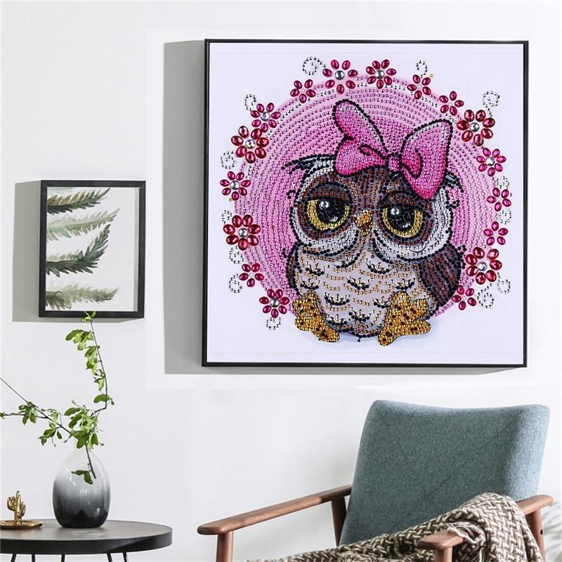 Süße Eule - Spezial Diamond Painting - Diamond Painting